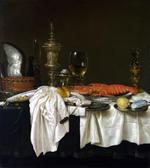 欧洲12-19世纪油画六_HEDA, Willem Claesz - Still Life with a Lobster